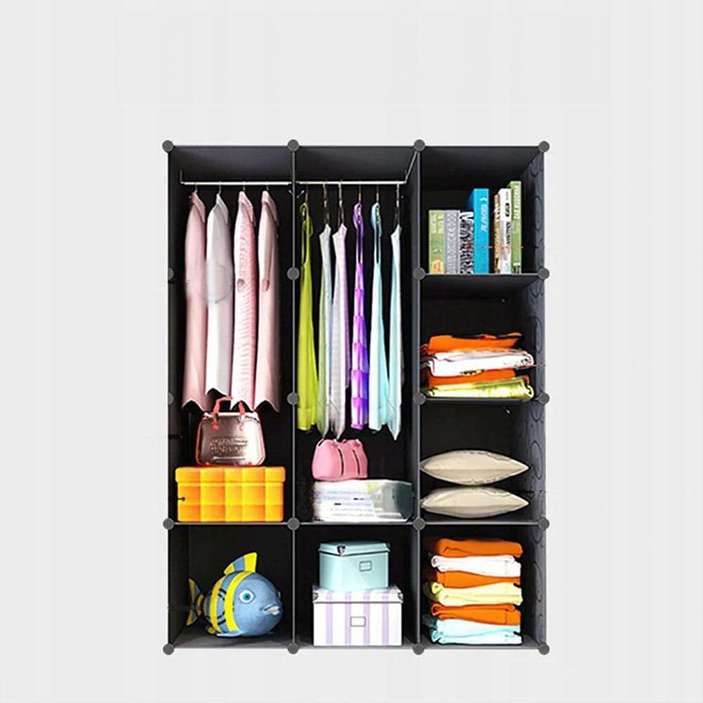 Armoire modulable et pliable 146×110×36 cm – compacte et résistante