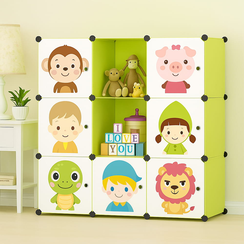 Armoire modulable et pliable pour enfants – Une organisation intelligente au design coloré