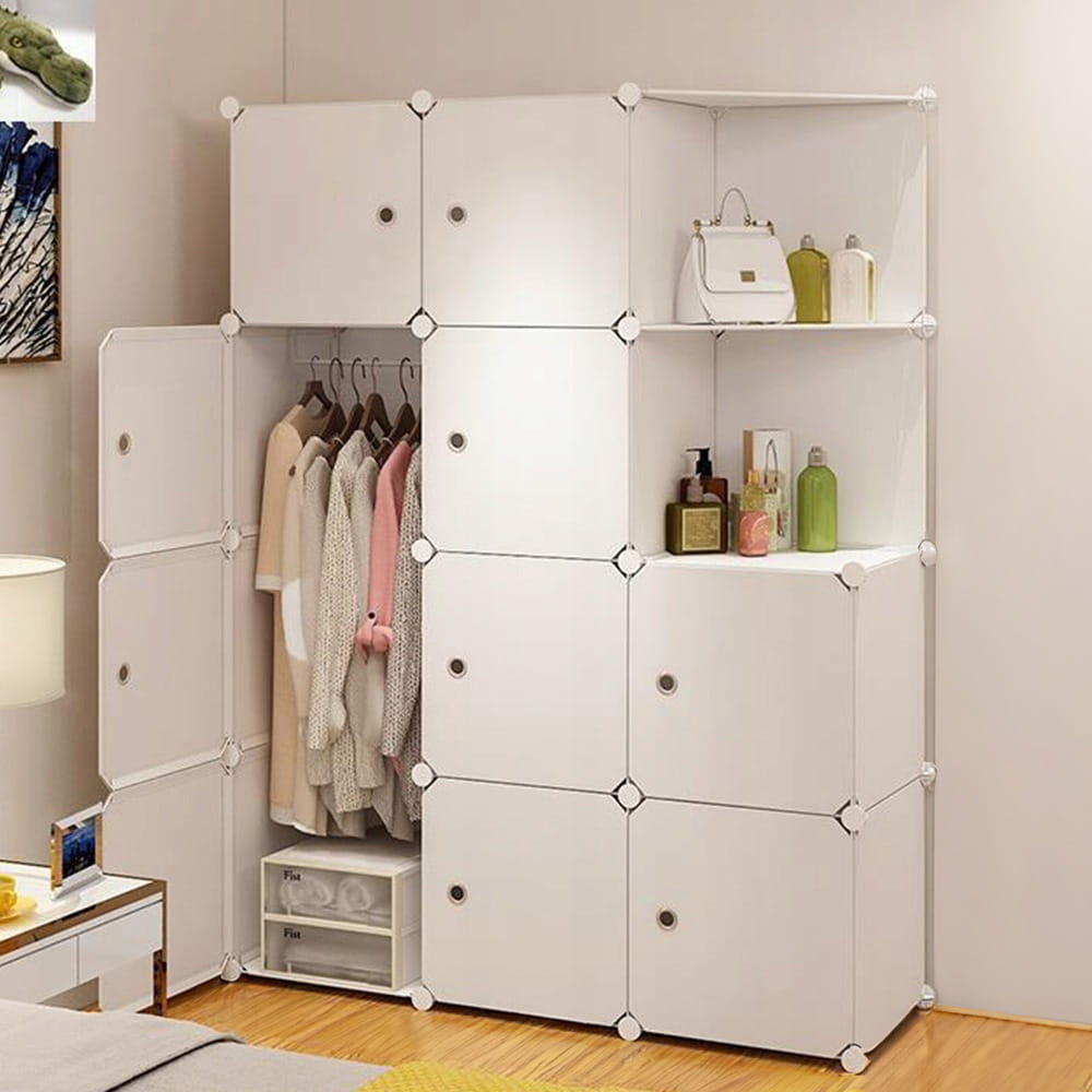 Armoire pliante 147 x 111 x 47 cm – idéale pour les petits espaces, montage rapide.