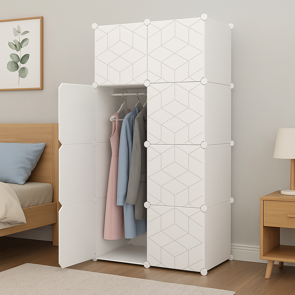Armoire modulable 147 x 75 x 47 cm – spacieuse, robuste et facile à monter