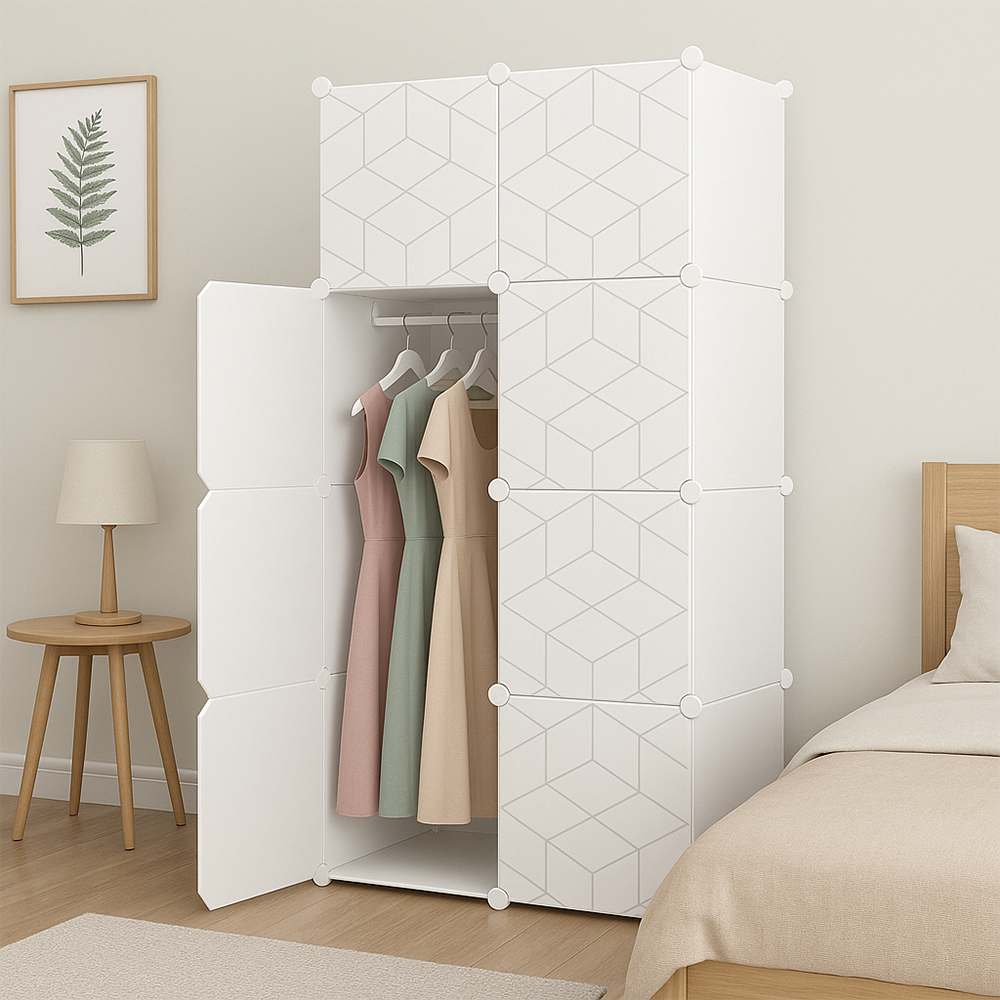 Armoire modulable 147 x 75 x 47 cm – spacieuse, robuste et facile à monter