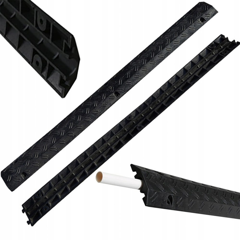 Rampe passe-câbles 100 x 10 x 2 cm – Protection robuste pour câbles extérieurs