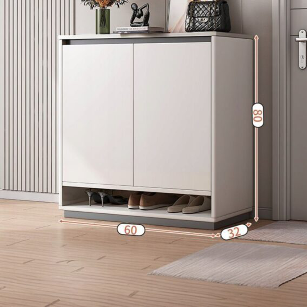 Armoire à chaussures blanche 60 x 80 x 32 cm – solution de rangement compacte et élégante