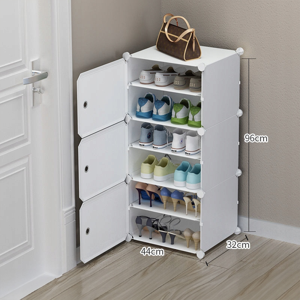 Meuble à chaussures modulaire blanc pour entrée et dressing – élégant et multifonctionnel
