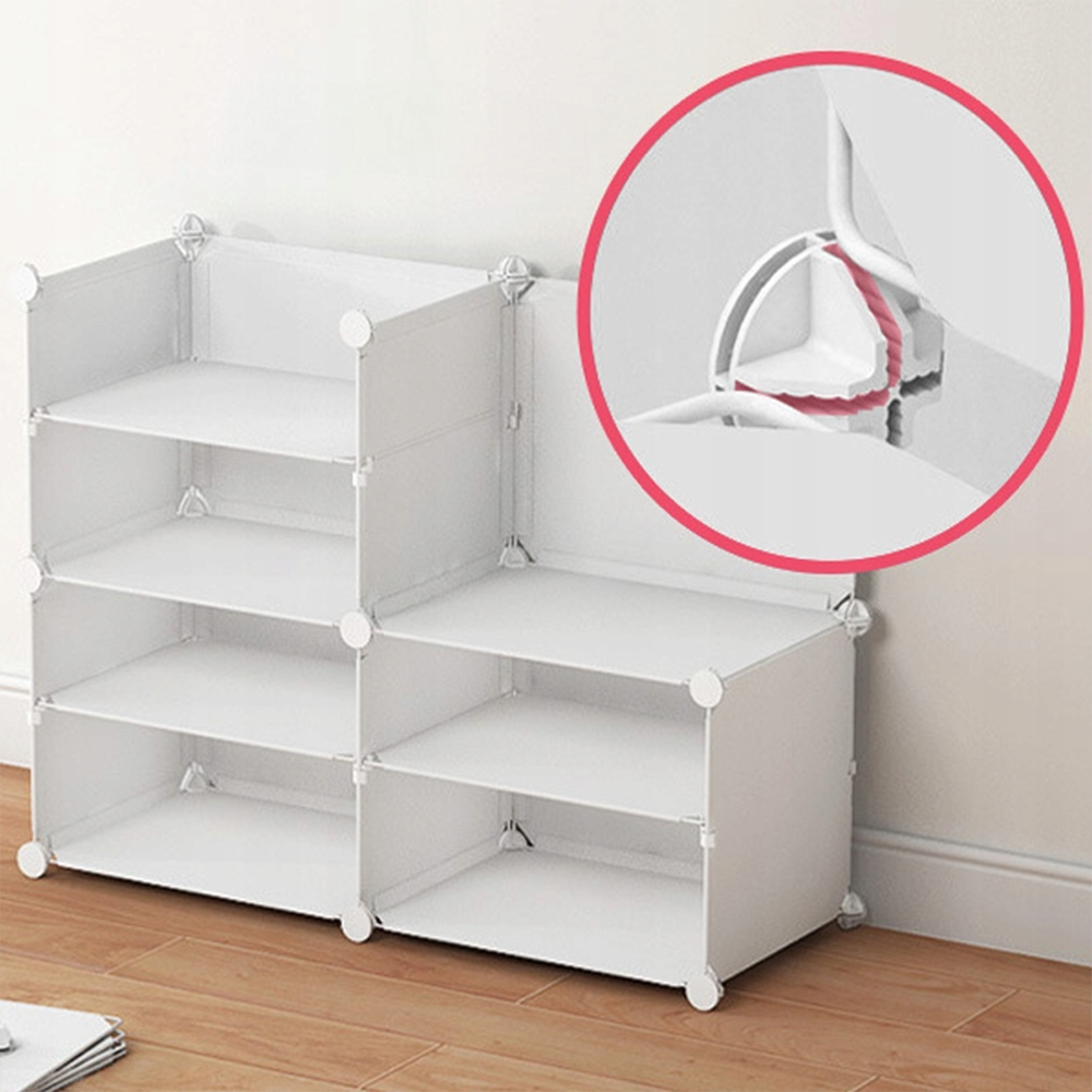 Meuble à chaussures modulaire blanc pour entrée et dressing – élégant et multifonctionnel