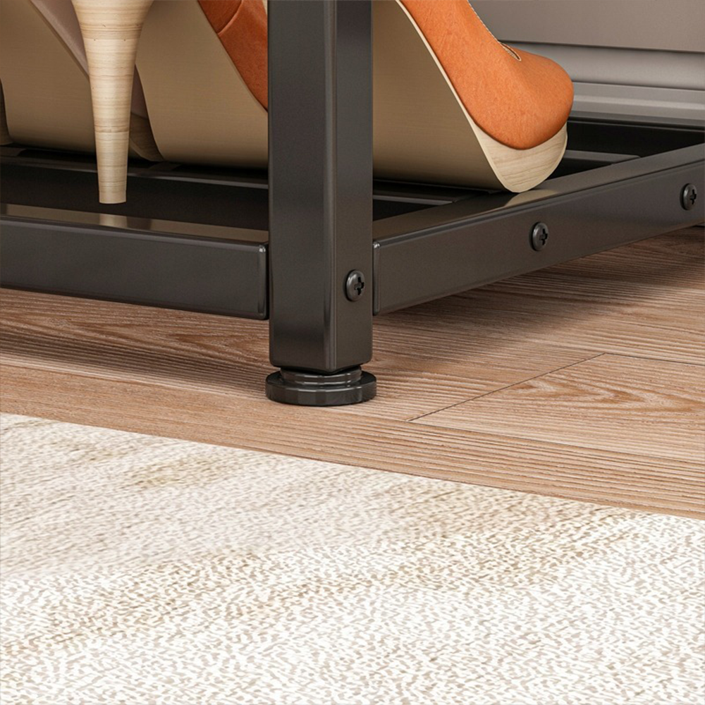 Banc à chaussures 62x50x30 cm – Design bois rétro au style industriel