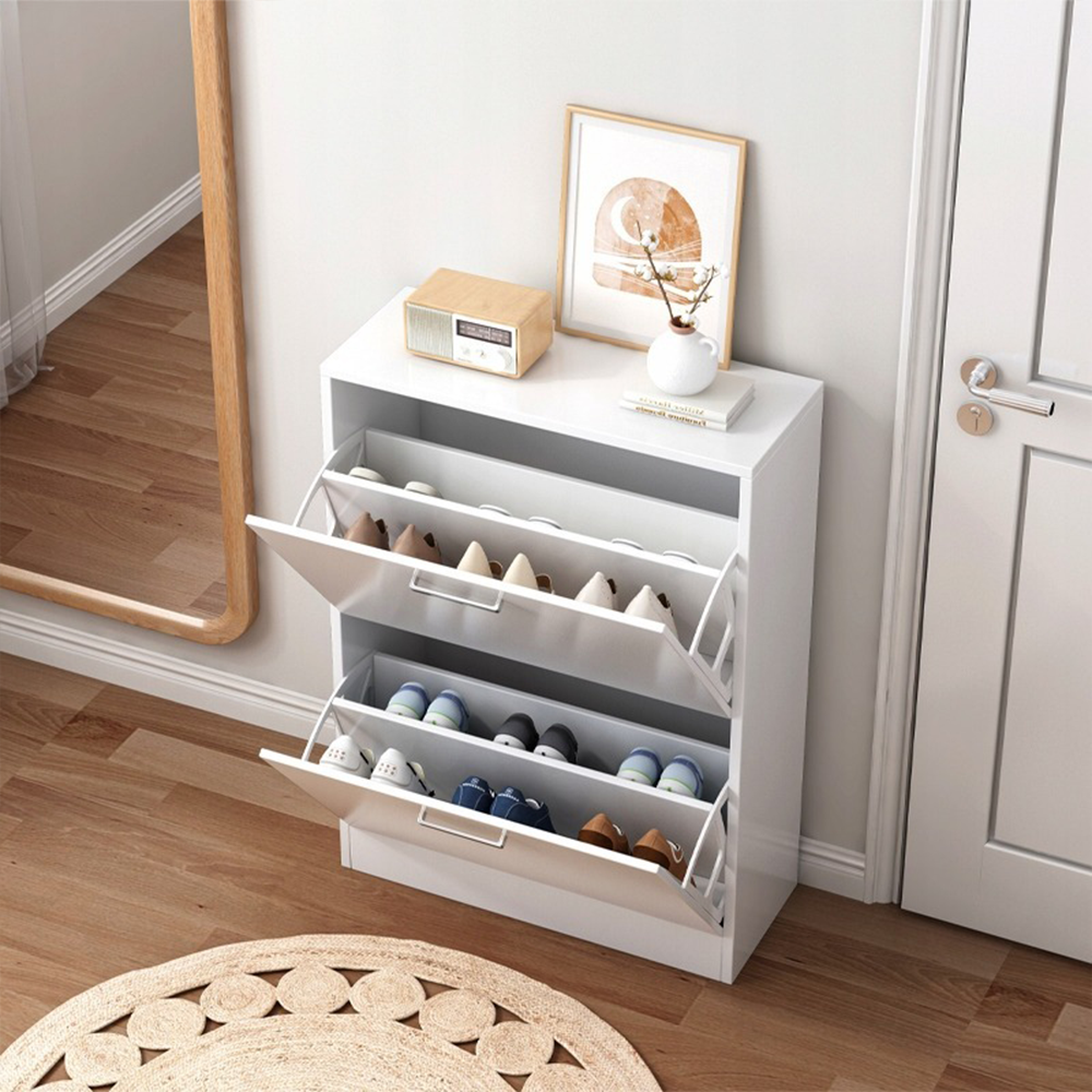 Meuble à chaussures blanc en MDF, 60 cm – design moderne pour couloir, vestibule ou entrée