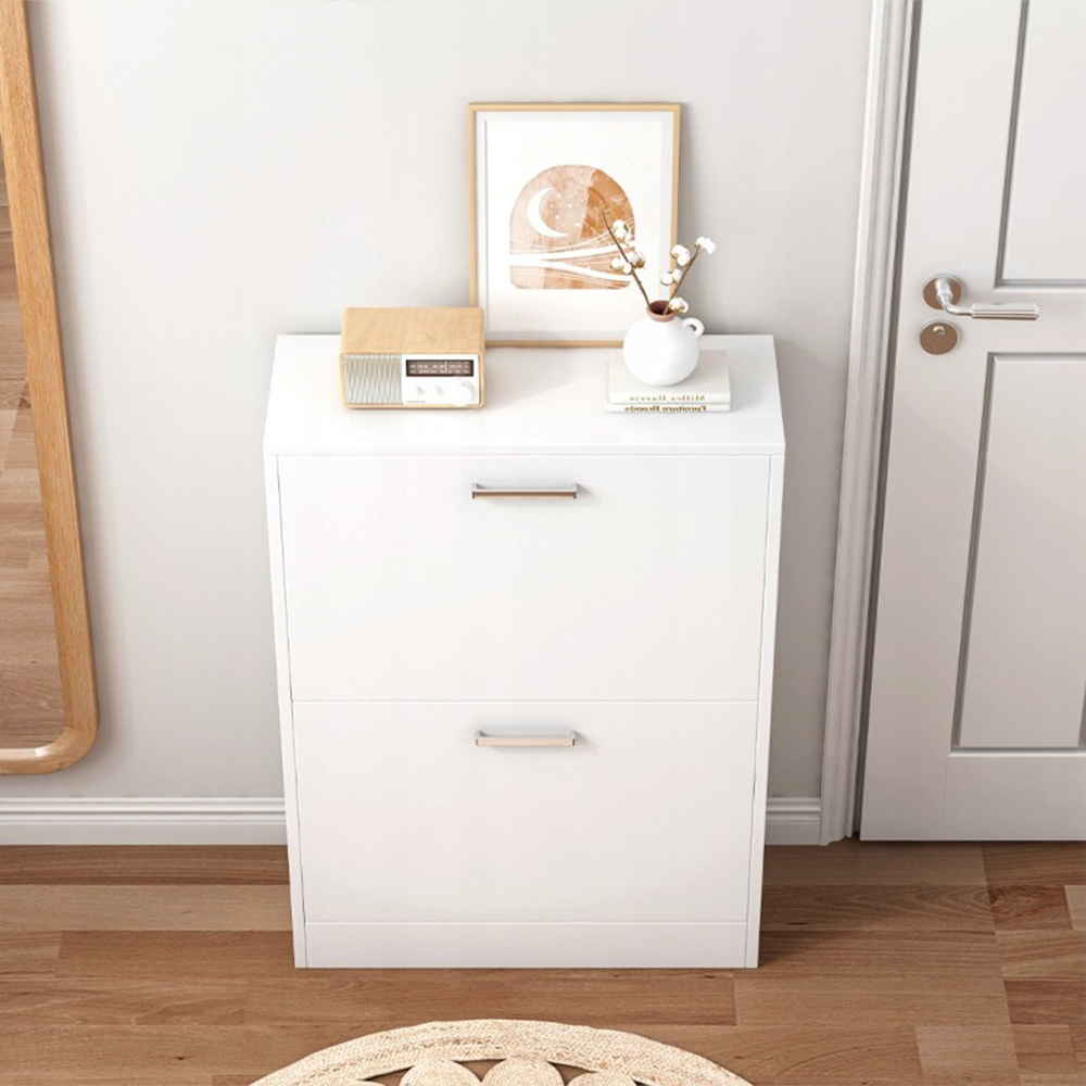 Meuble à chaussures blanc en MDF, 60 cm – design moderne pour couloir, vestibule ou entrée