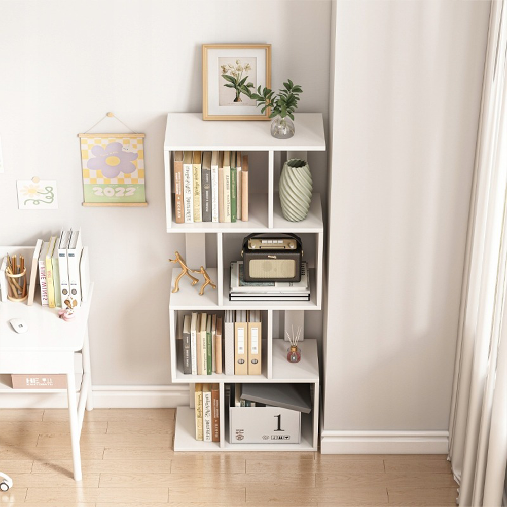 Bibliothèque ouverte autoportante – 140 cm de haut – style moderne, loft et scandinave