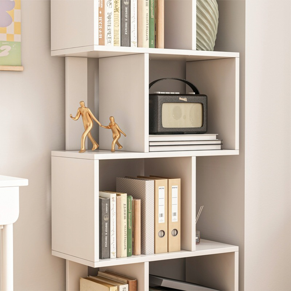 Bibliothèque ouverte autoportante – 140 cm de haut – style moderne, loft et scandinave