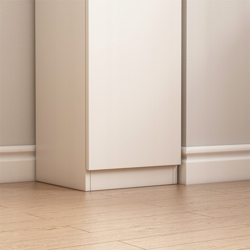 Colonne de rangement moderne blanche – 180x32x30 cm, étagère polyvalente en MDF