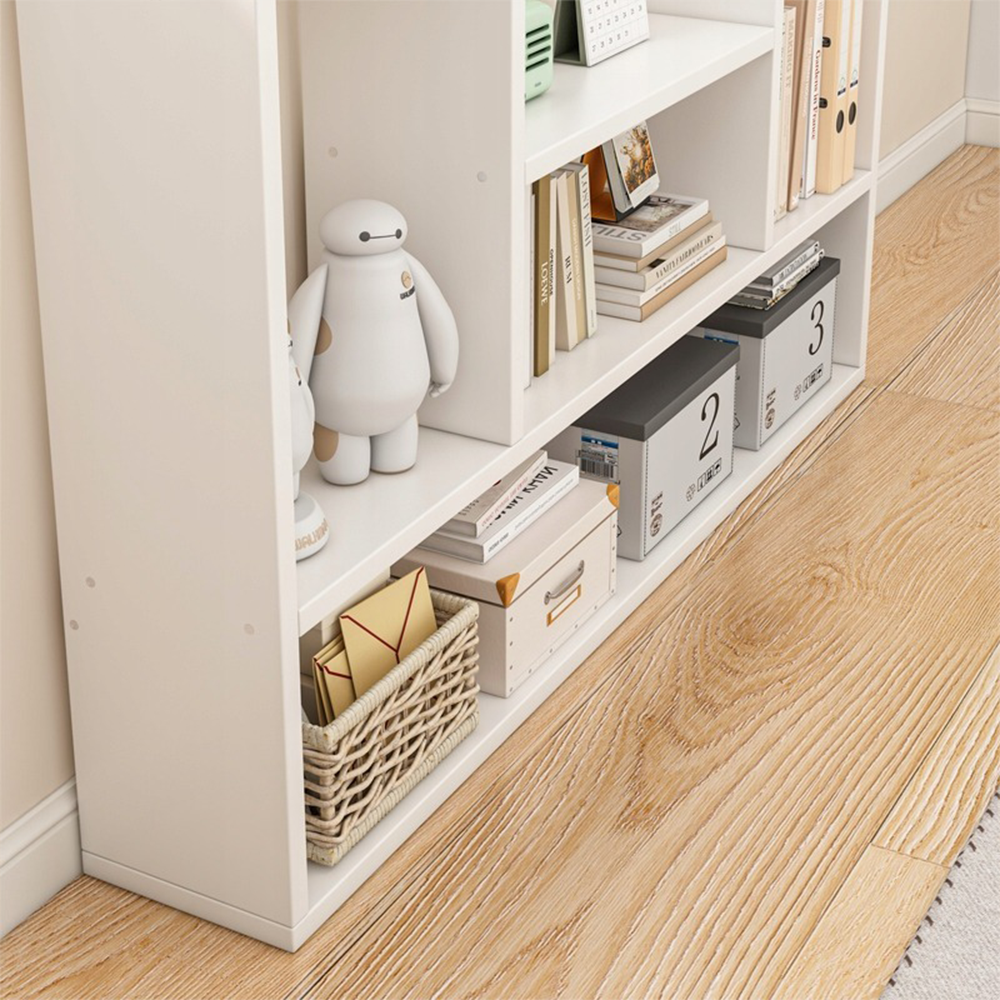 Étagère murale blanche 100x60x16 cm – Design moderne, idéale pour livres et objets de décoration