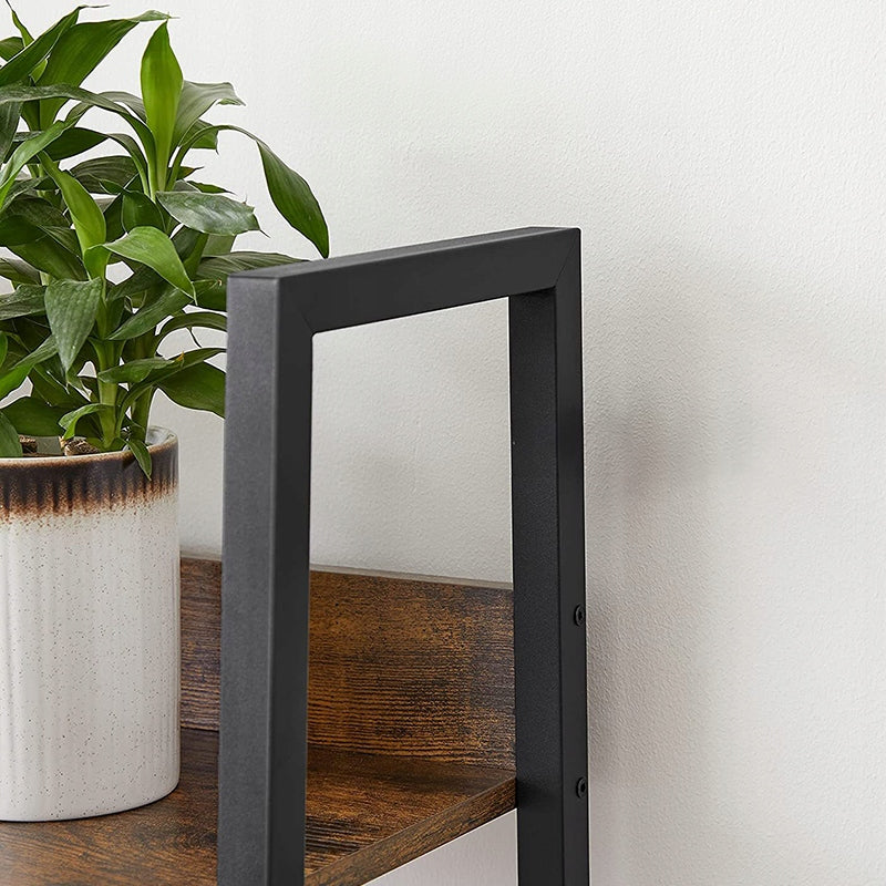 Étagère au style industriel avec cadre en métal – 170 x 33,8 x 30 cm, design moderne