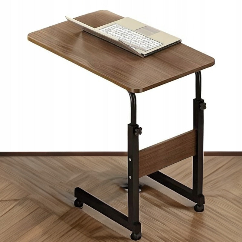Table pour ordinateur portable sur roulettes, mobile et réglable en hauteur