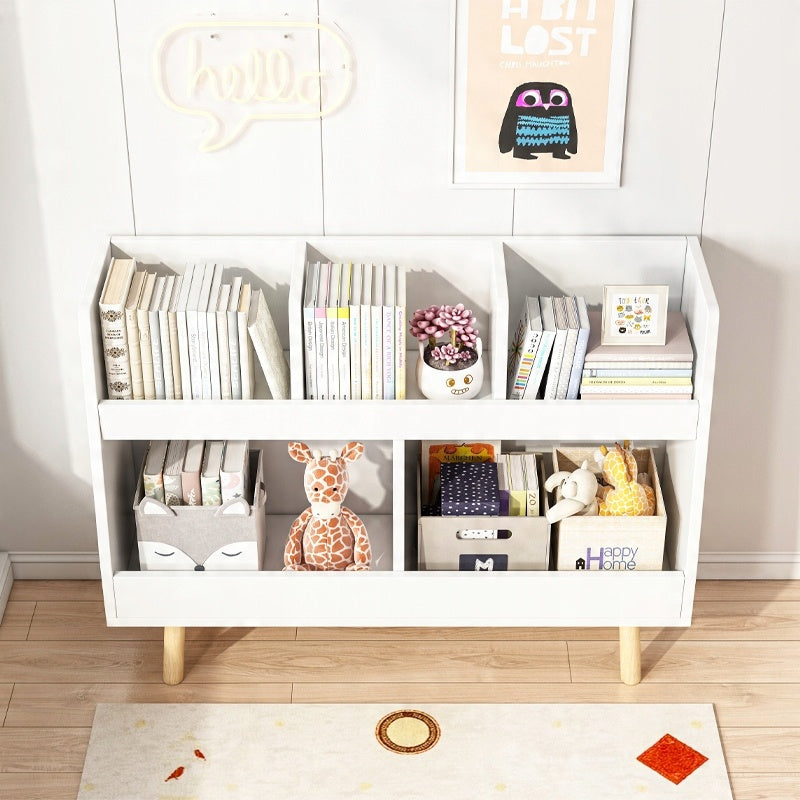 Étagère pour livres et journaux pour enfants – meuble à jouets type bibliothèque 60 cm