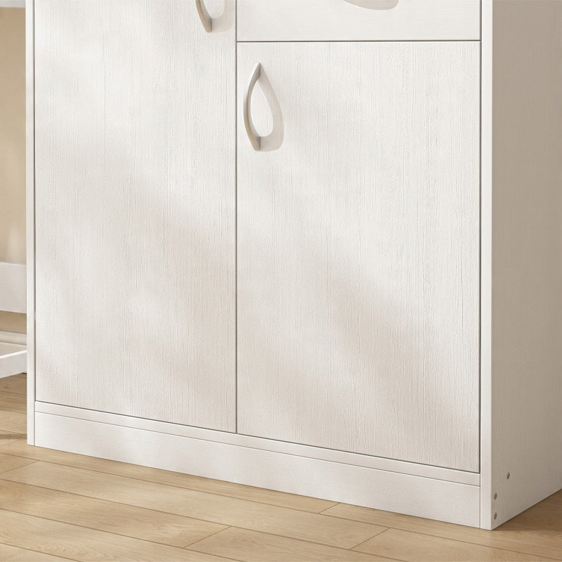 Commode moderne avec tiroirs et étagères style loft blanc armoire avec portes 74 cm