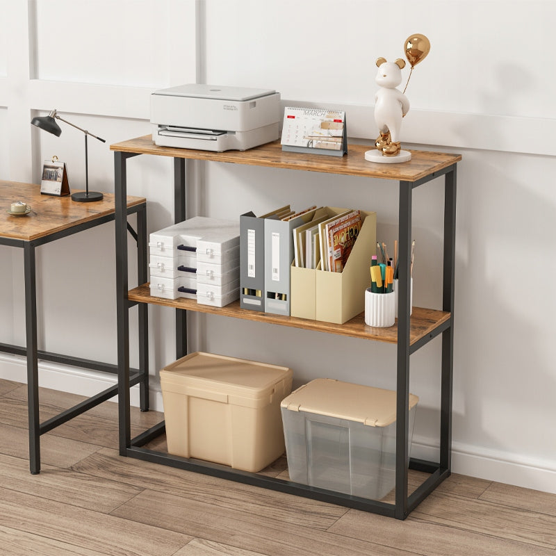 Étagère loft brun rustique en métal – 80x80x20 cm