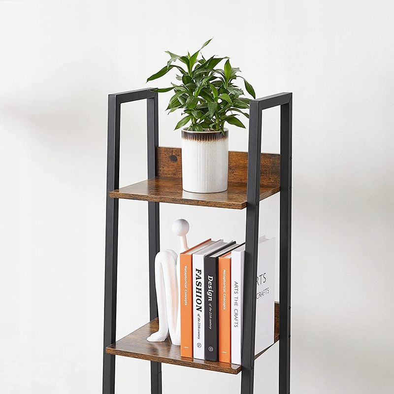 Étagère au style industriel avec cadre en métal – 170 x 33,8 x 30 cm, design moderne