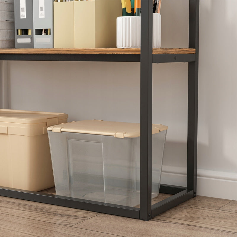 Étagère loft brun rustique en métal – 80x80x20 cm