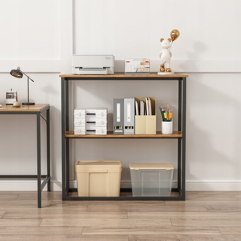 Étagère loft brun rustique en métal – 80x80x20 cm