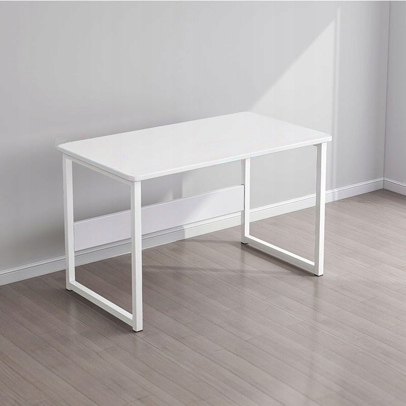 Bureau d’ordinateur blanc – Table style loft pour ordinateur portable et PC – Design scandinave