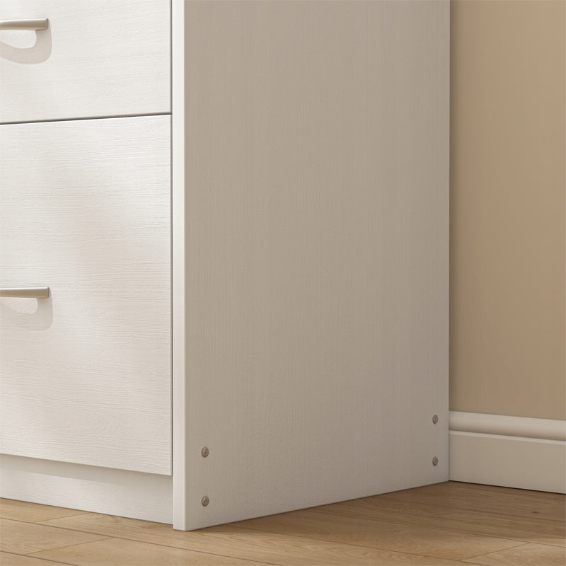 Étagère moderne avec 4 tiroirs style loft commode blanche meuble de bureau grand 85 cm