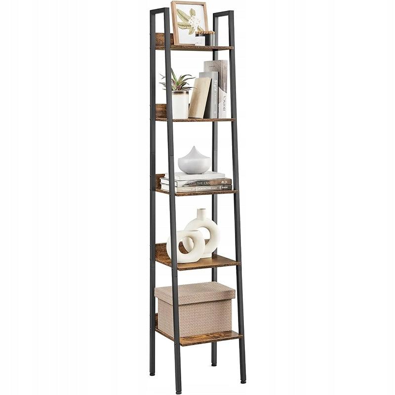 Étagère au style industriel avec cadre en métal – 170 x 33,8 x 30 cm, design moderne